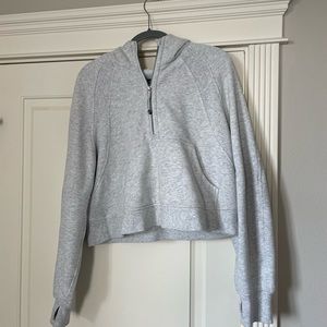Like new gray lululemon scuba hoodie